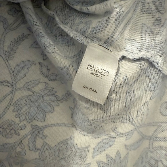 J. Jill Blue Floral Patterned Top - Picture 7 of 9